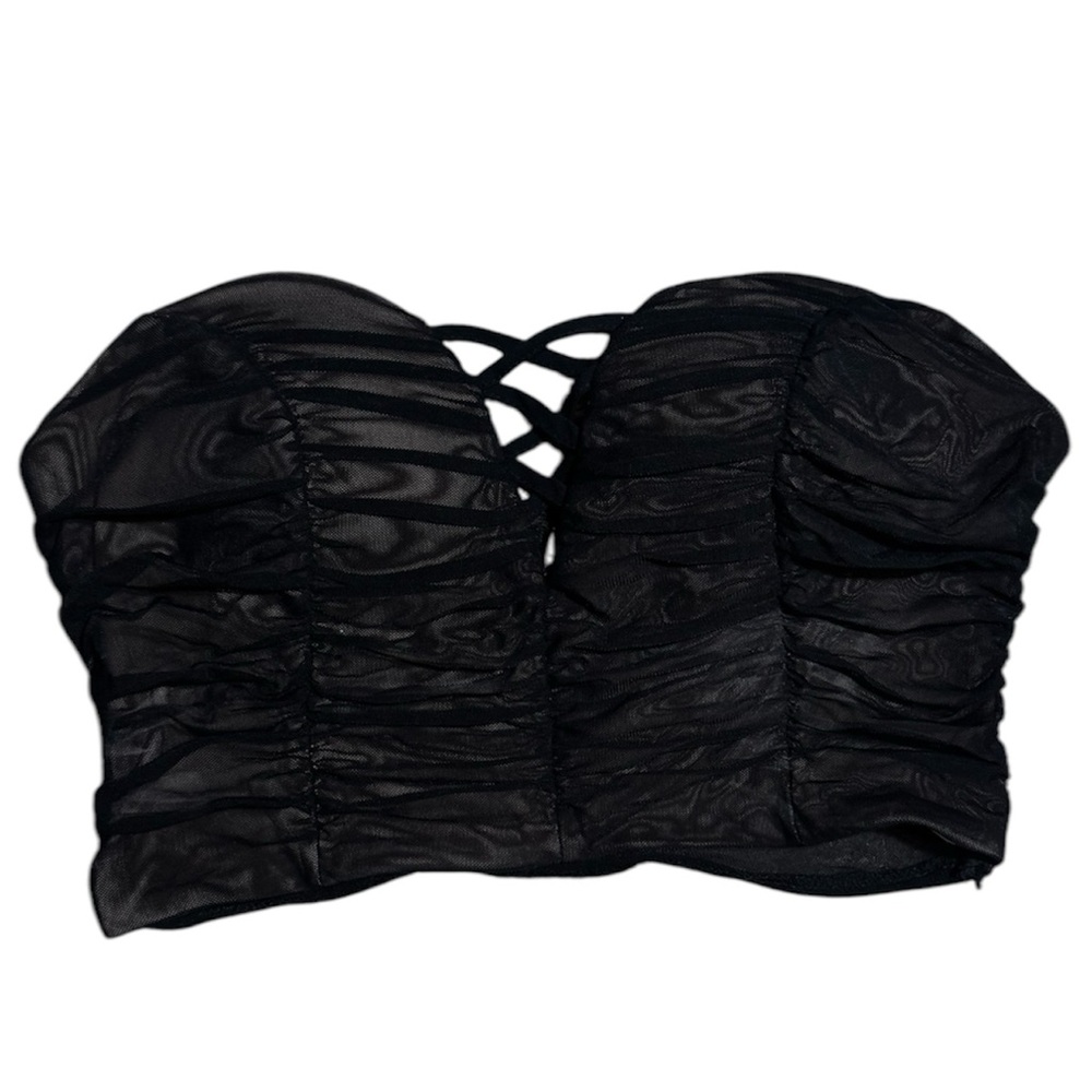 Super cute black forever 21 strapless corset top